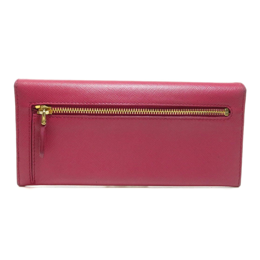 Prada leather long motif Wallet